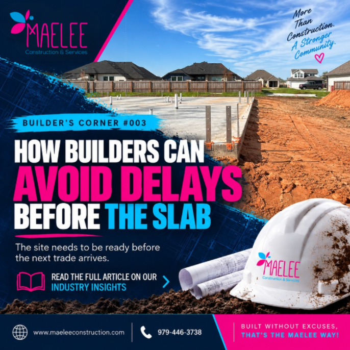 How Builders Can Avoid Delays Before the Slab